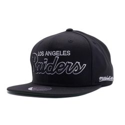 Los Angeles Raiders Vintage Script Snapback Hat