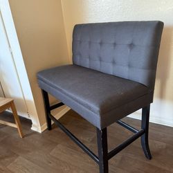 Modern Tufted Upholstered Bench - Great Condition 
