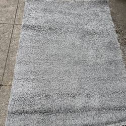 4’4” X 6’5” grey gray area rug carpet Carpeting