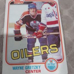 1981 Wayne Gretzky Topps Card  $20