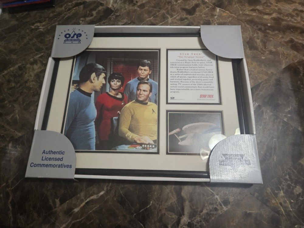Star Trek Original Series Framed Picture Authentic Licensed Commemoratives Art