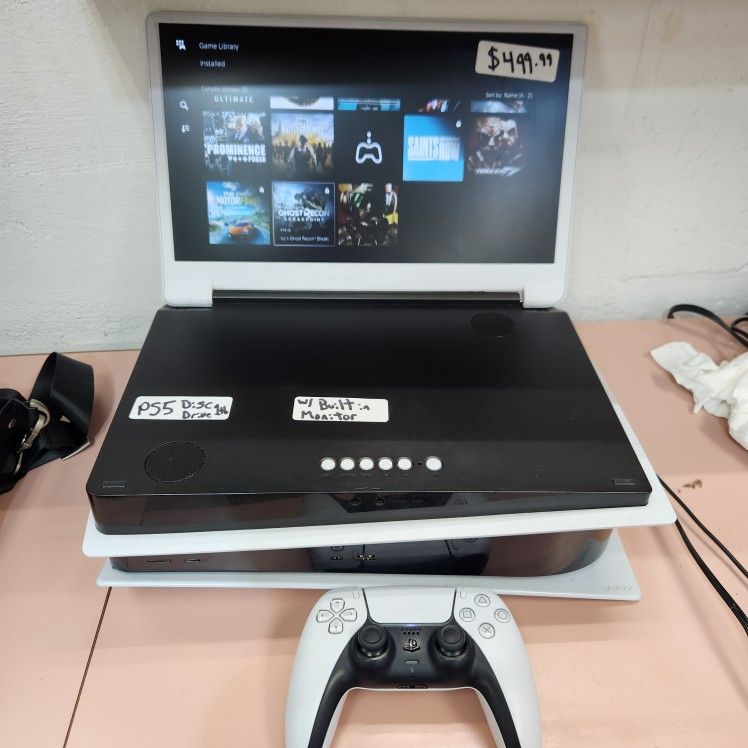 Custom PS5 w/ PORTABLE SCREEN BUILT IN