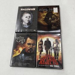 4 Horror Halloween DVDs SEE PICS no brochures inside just DVDs $10 takes all 4  Pick up in Deer Park, TX 77536