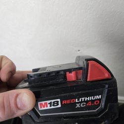 Milwaukee 18v XC 4.0 Battery