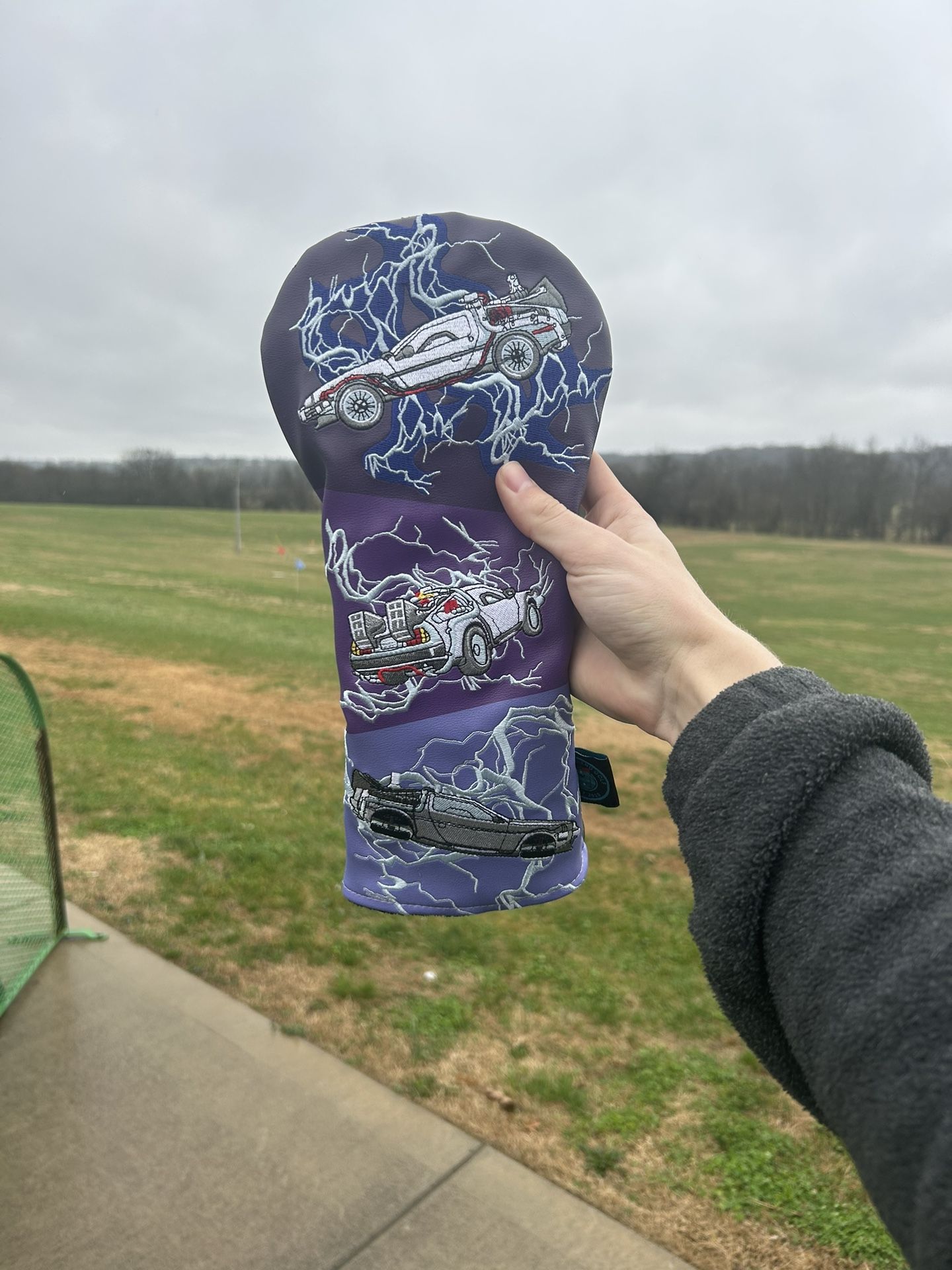 Back to the future golf driver headcover