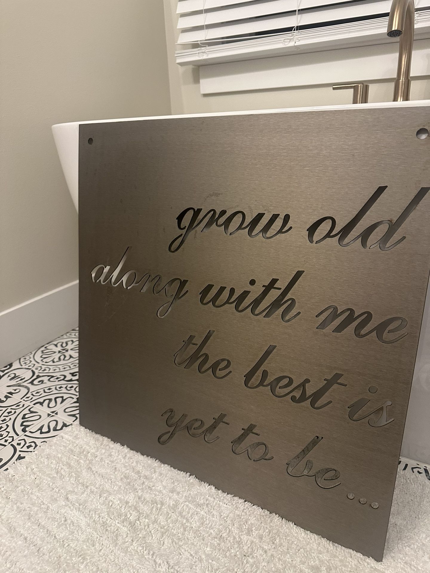 Grow Old With Me 23” Metal Sign - Magnolia Market