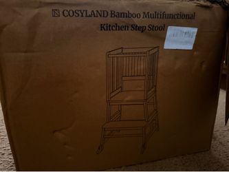Cosyland Bamboo Kitchen Step Stool