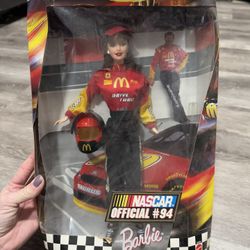 Nascar Barbie #94 McDonalds racer doll