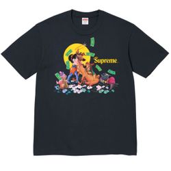 Supreme All Dogs Go To Heaven Tee Navy