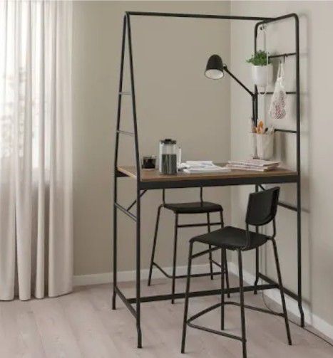Delivery Avail Haverud Table W Ladder Storage  Standing Desk  Kitchen Dining Table Dinette  Bartop