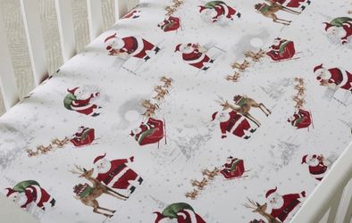 Pottery Barn Kids Christmas Crib Sheet