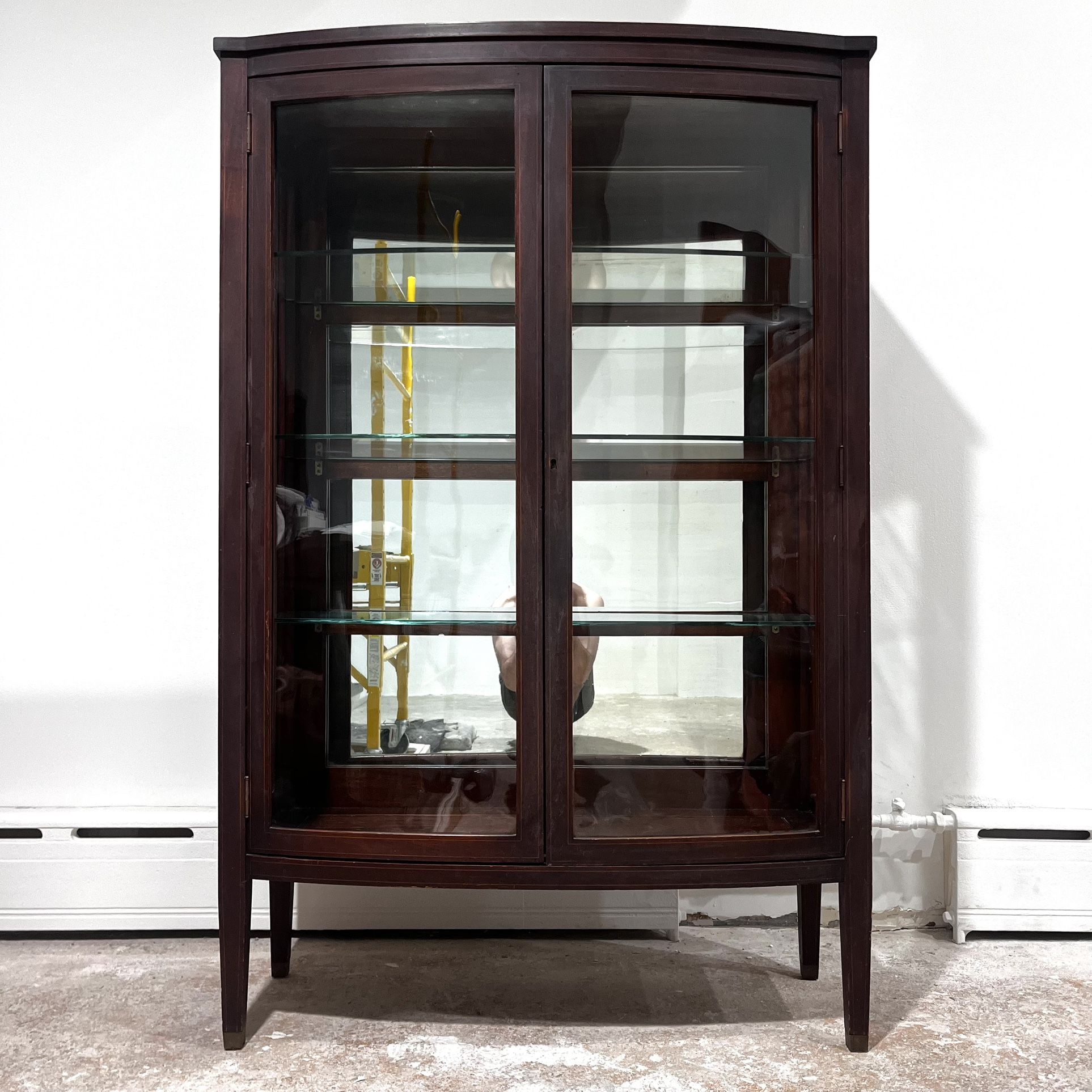 Gorgeous Antique Glass Dining Cabinet