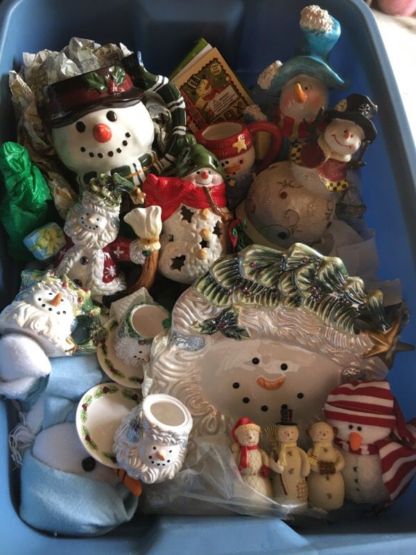 Assorted Snowman Collectables