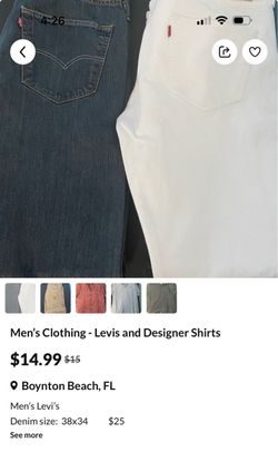 Misc household and men's clothing items