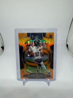 2025 Panini Select Luther Burden III Concourse Orange Prizm /49 RC Bears