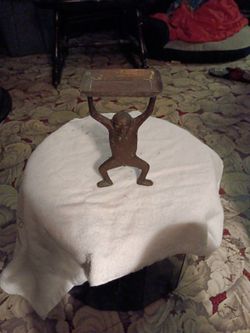 Antique Brass Monkey Soap Dish