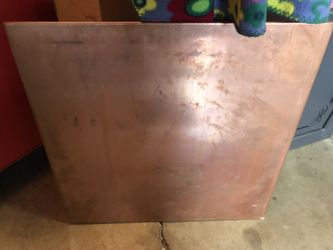 1/4” Thick Copper Plate (24” x 24”)