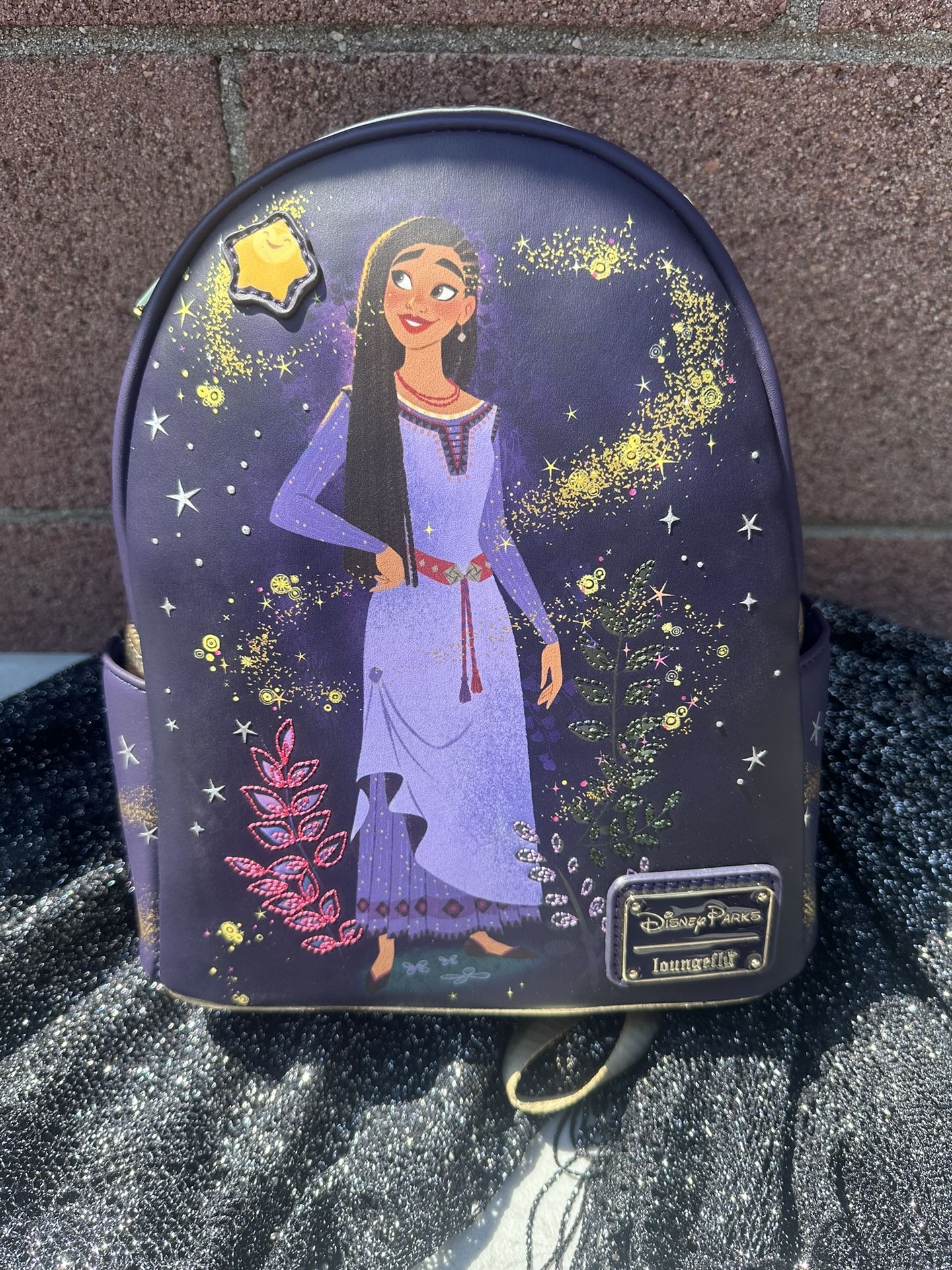 Disney Parks Loungefly Wish Movie Backpack Asha And Star New NEW Disney Parks Wish Asha Loungefly Mini | Mercari main image 3