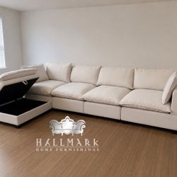 High-Quality Plush 5-Piece Cloud Sectional Couches