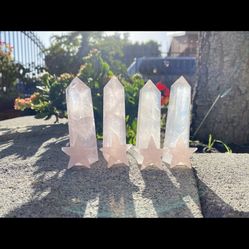 Rose Quartz crystals