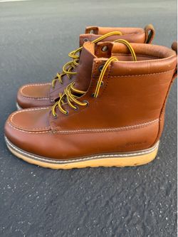Die Hard Men's CLASSIC Work Boot 6" SureT Soft Toe Size 12d WIDE - BROWN