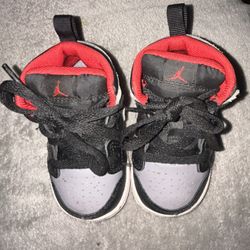 Red Gray Black Jordan’s 