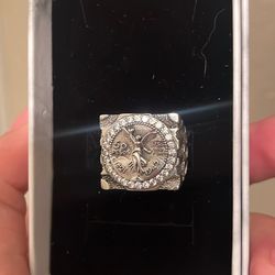 925 Silver Centenario Ring