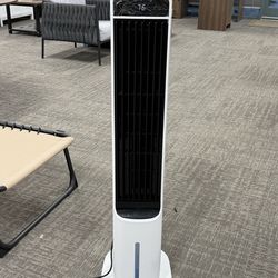 Clearance Discount✨40" Evaporative Air Cooler Portable Tower Cooling Fan Oscillating Swamp Cooler, White.  💰49$