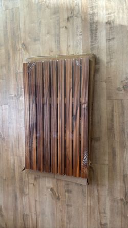 NEW never used teak wood bath Matt