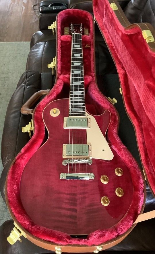 2023 Gibson Original Les Paul Standard 50s Figured Top Translucent Fuchsia , Excellent condition!