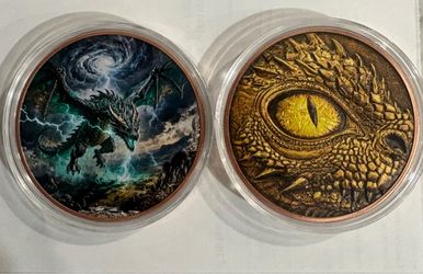 Dragon Collectible Coin Set of 2