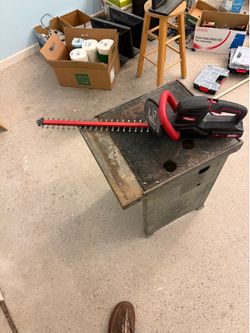 Hedge trimmer well taken care of