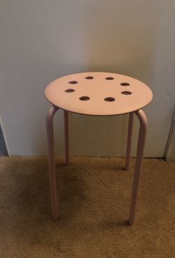 Light pink stool