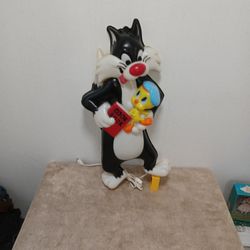 Vintage Sylvester And Tweety Wall Lamp 