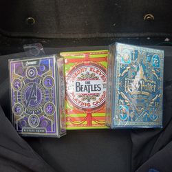 Avengers,Harry Potter,Beatles Playing Cards
