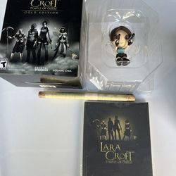 New Lara Croft And The Temple Of Osiris Gold Edition Statue Art Book Map No Game