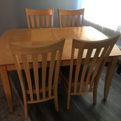 Wood Dining Table Like New