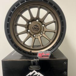 (4) 17X9 LOCK OFF-ROAD BAJA MATTE DESERT BRONZE RIMS ONLY (6X139.7)