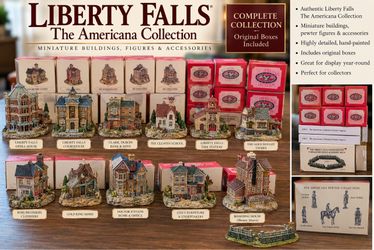 Liberty Falls Americana Collection – Vintage Miniature Village with Original Boxes