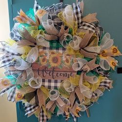 Beautiful Handmade Welcome Wreath
