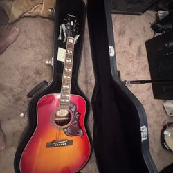 Epiphone Hummingbird Artist – Cherry Sunburst – Excellent Condition + Hard Case