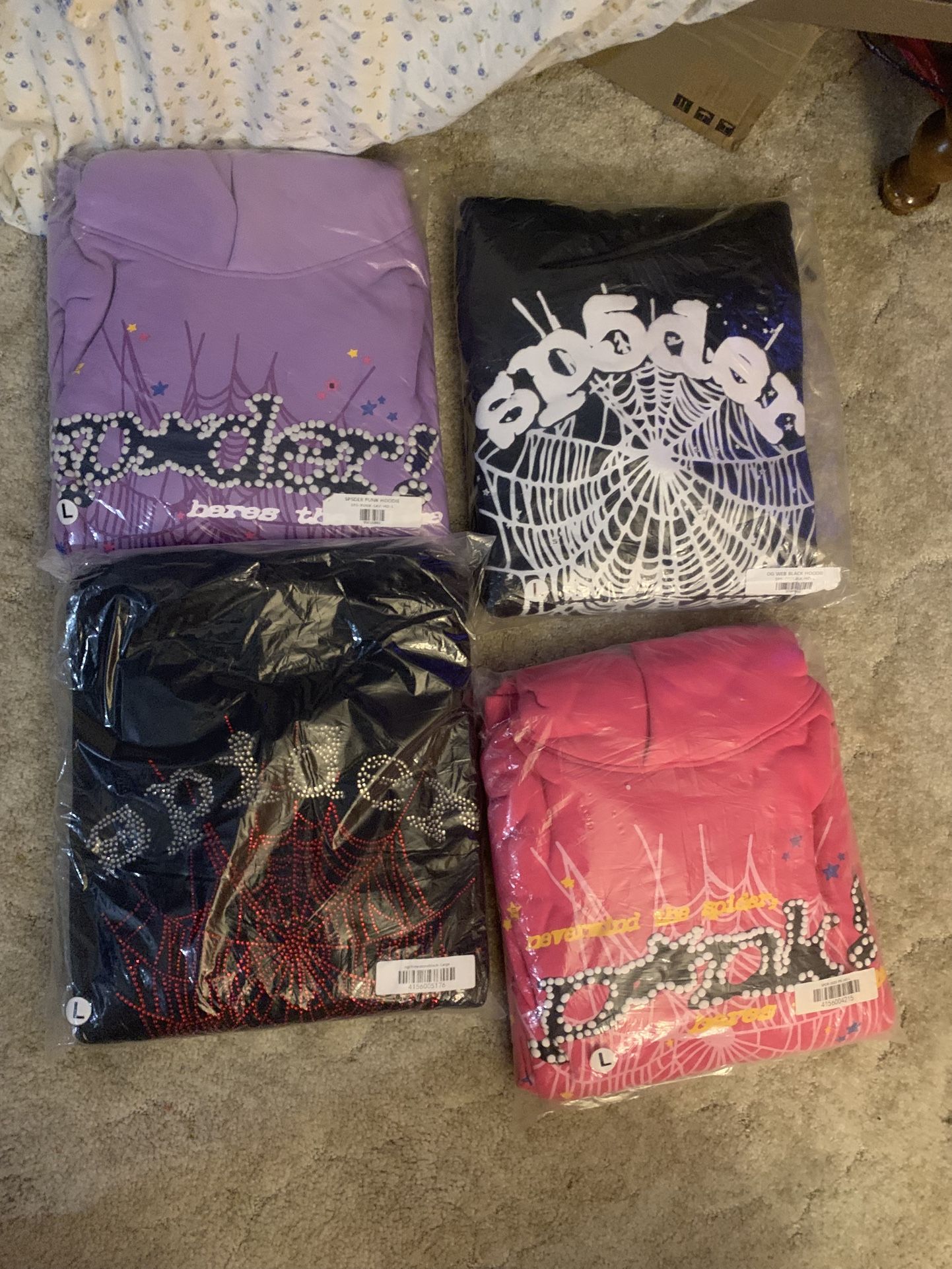 Spider Hoodies Large