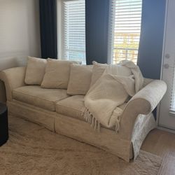 Eggshell White Couch 