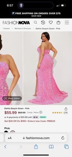 Pink Fashion Nova Dress