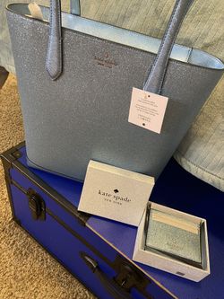 Brand New Kate Spade Glitter Tote/cardholder
