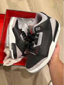 Retro 3 Black Cement 10.5