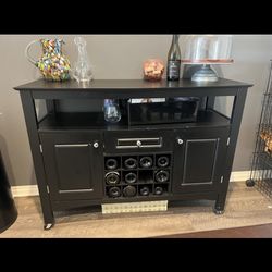 Bar Cart With Wine Bottle Holders Free