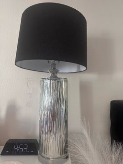 Table Lamp with Mercury Glass Base