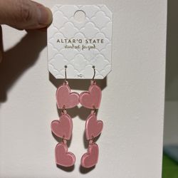 Altar’d State Heart Drop Earrings