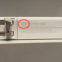 Apple 140W USB-C Power Adapter Charger (Model A2452)